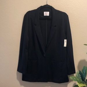 NWT Old Navy OneButton Ponte Knit Boyfriend Blazer